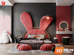 Children Room Scenes Skp FIles 